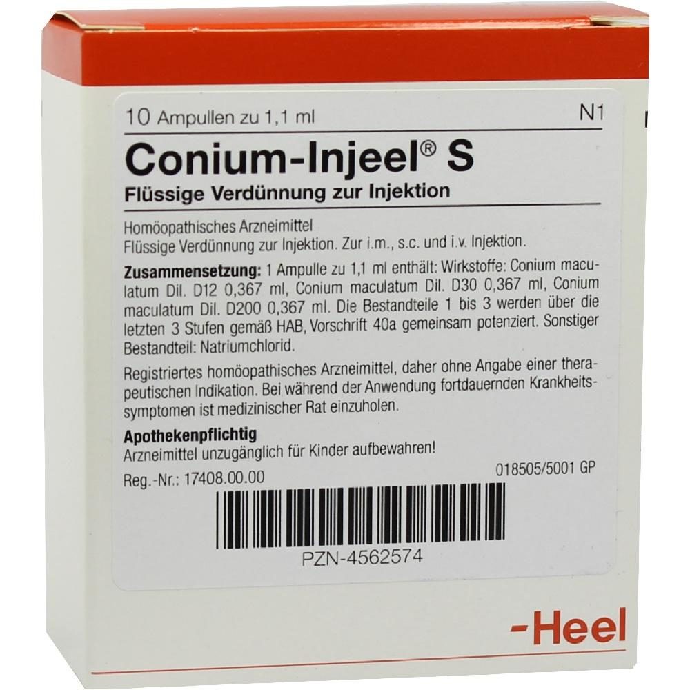 CONIUM INJEEL S Ampullen 10 St Ampullen