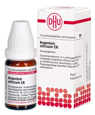 ARGENTUM NITRICUM C 6 Globuli 10 g Globuli