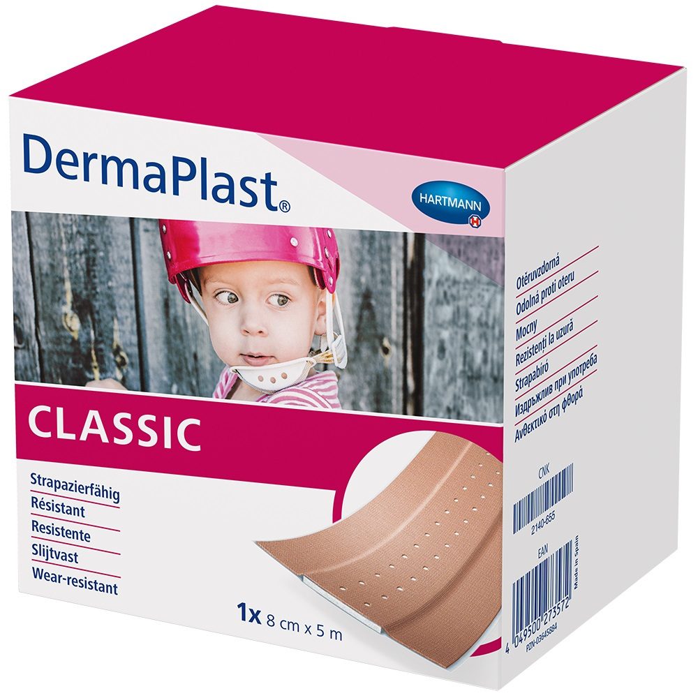 DERMAPLAST CLASSIC Wundpflaster 8 cmx5 m 1 St Pflaster