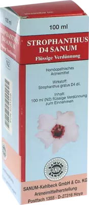 STROPHANTHUS D 4 Sanum Tropfen 100 ml Tropfen