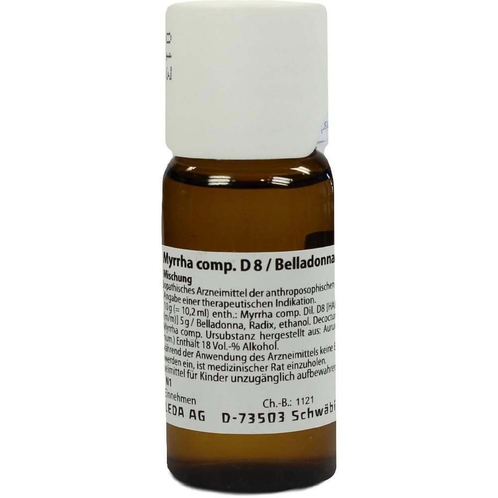 MYRRHA comp.D 8/Belladonna Radix D 10 aa Dilution 50 ml Mischung