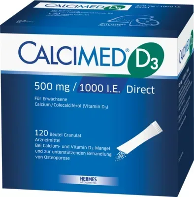 Calcimed D3 500mg/1000 I.E. Direct 120 St Granulat
