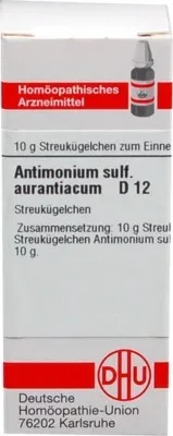 ANTIMONIUM SULFURATUM aurantiacum D 12 Globuli 10 g Globuli