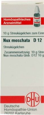 NUX MOSCHATA D 12 Globuli 10 g Globuli