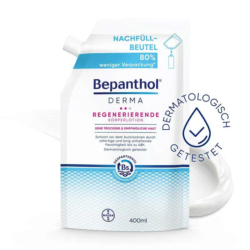 Bepanthol DERMA Regenerierende Körperlotion Nachfüllbeutel 1X400 ml Lotion