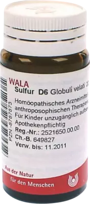 Sulfur D6 Globuli 20 g Globuli