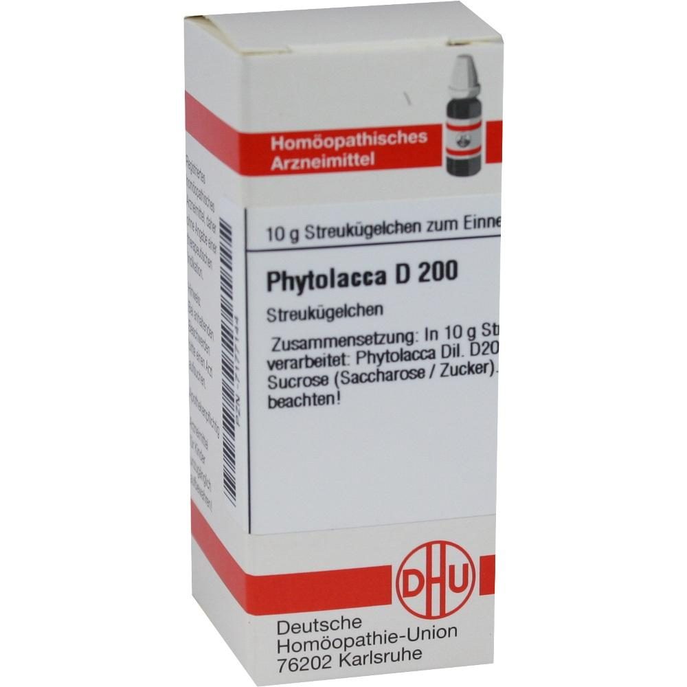 PHYTOLACCA D 200 Globuli 10 g Globuli