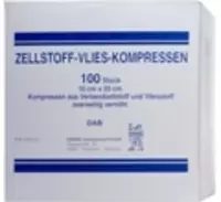ZELLSTOFF VLIES KOMPRESSEN 10x20 cm unsteril 100 St Kompressen