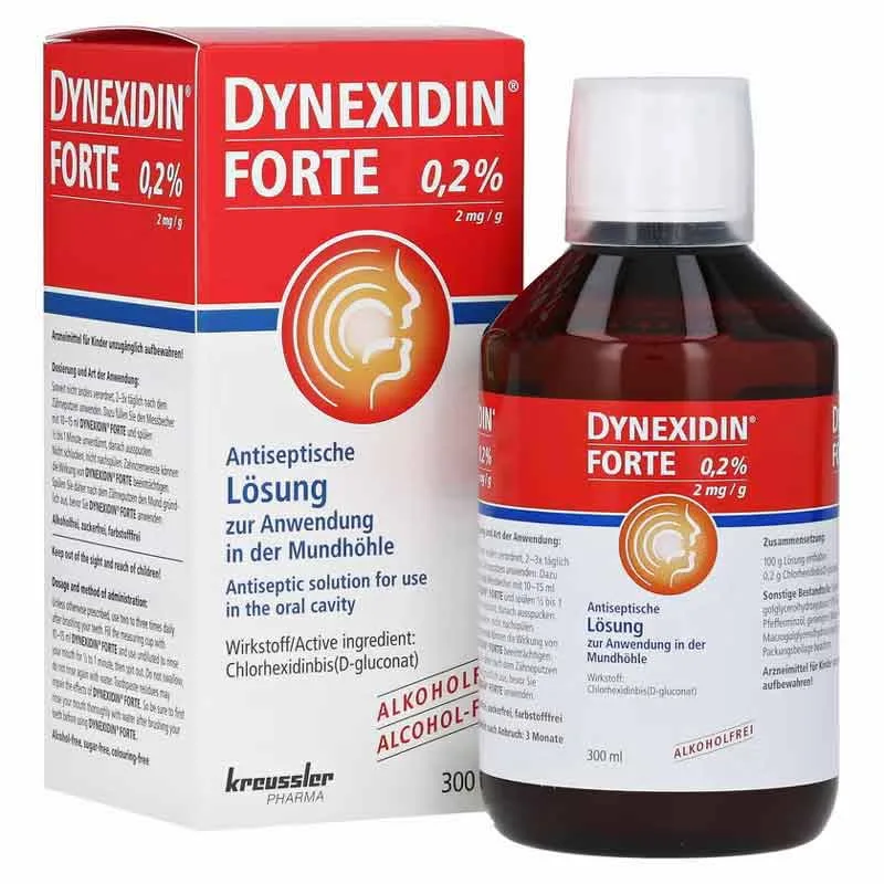 DYNEXIDIN FORTE 0,2% Antiseptische Lösung 300 ml Lösung