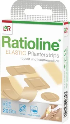 RATIOLINE elastic Pflasterstrips in 4 Größen 20 St Pflaster