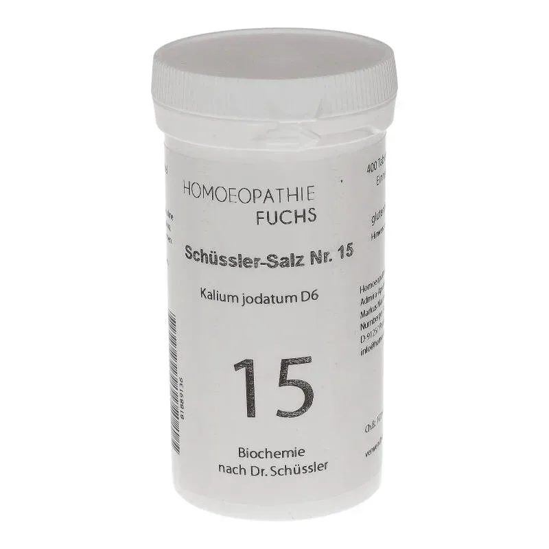 HOMOEOPATHIEFUCHS Schüssler-Salz Nummer 15 Kalium jodatum D6 Biochemie 400 St Tabletten