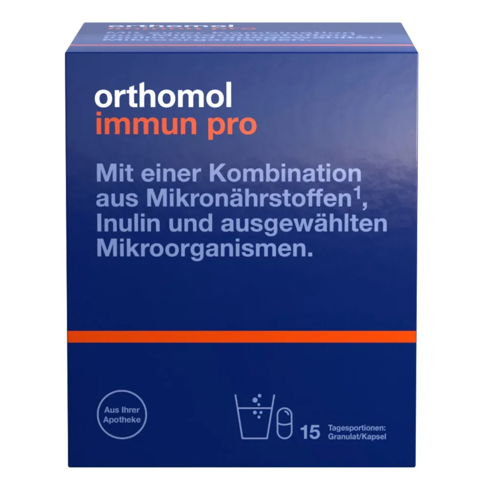 orthomol immun pro - Inulin, Mikronährstoffe und ausgewählte Mikroorganismen - Granulat/Kapseln