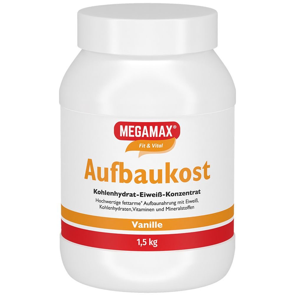 MEGAMAX Aufbaukost Vanille Pulver 1.5 kg Pulver