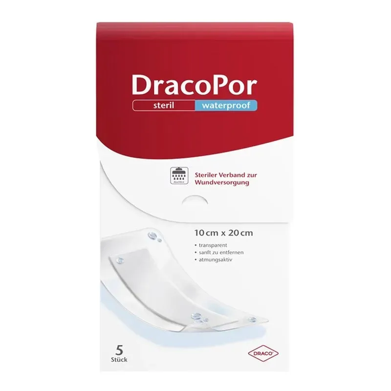 DracoPor steril waterproof 10 × 20 cm 5 St Verband