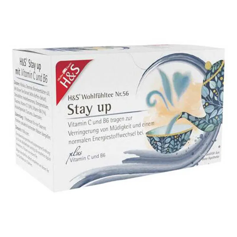 H&S Wohlfühltee Stay up mit Vitamin C und B6 20X1.5 g Filterbeutel