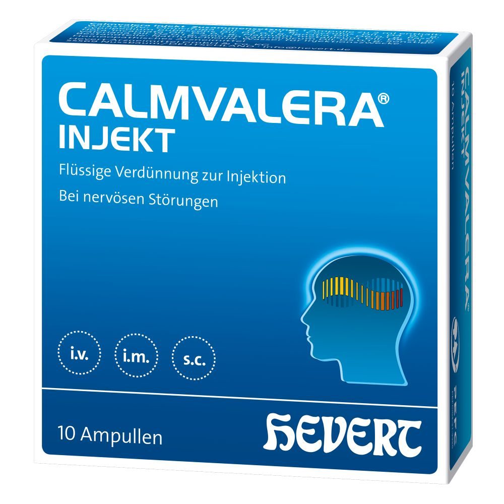 CALMVALERA INJEKT HEVERT  - Bei nervöser Unruhe und Schlafstörungen 10X2 ml Ampullen