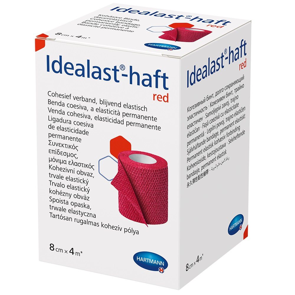 IDEALAST-haft color Binde 8 cmx4 m rot 1 St Binden