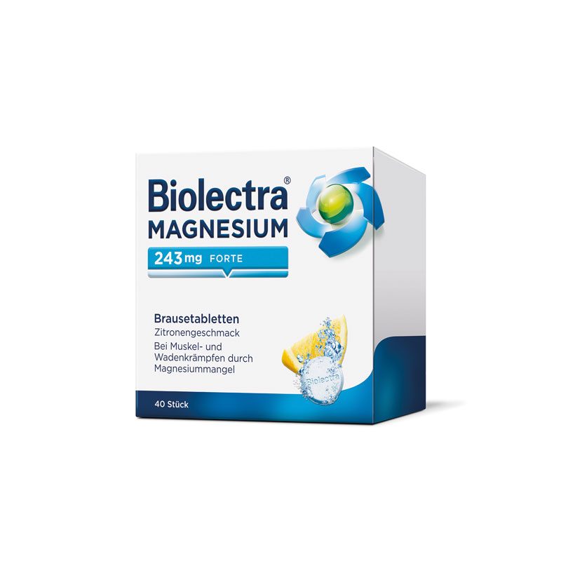 Biolectra MAGNESIUM 243mg FORTE Zitrone +10 % Rabatt* 40 St Brausetabletten