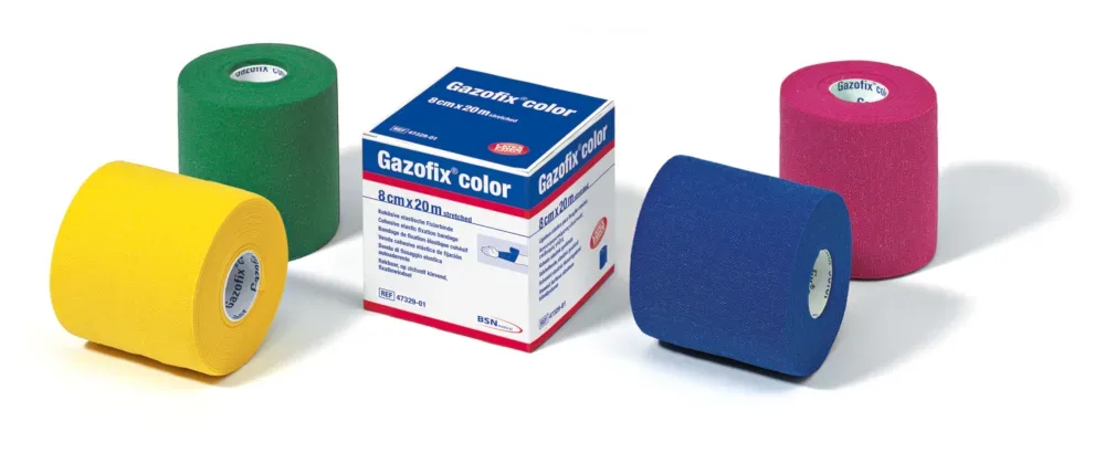 GAZOFIX color Fixierbinde kohäsiv 8 cmx20 m blau 1 St Binden