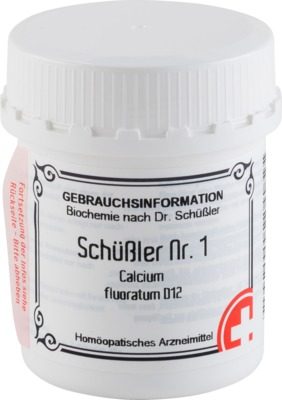 SCHÜSSLER Nr.1 Calcium fluoratum D 12 Tabletten 400 St Tabletten