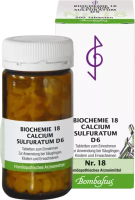 BIOCHEMIE 18 Calcium sulfuratum D 6 Tabletten 200 St Tabletten