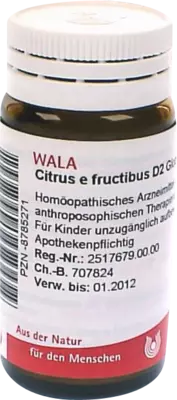 Citrus e fructibus D2 Globuli 20 g Globuli