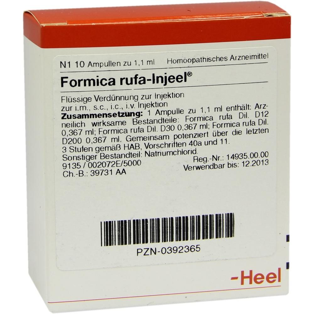 FORMICA RUFA INJEEL Ampullen 10 St Ampullen