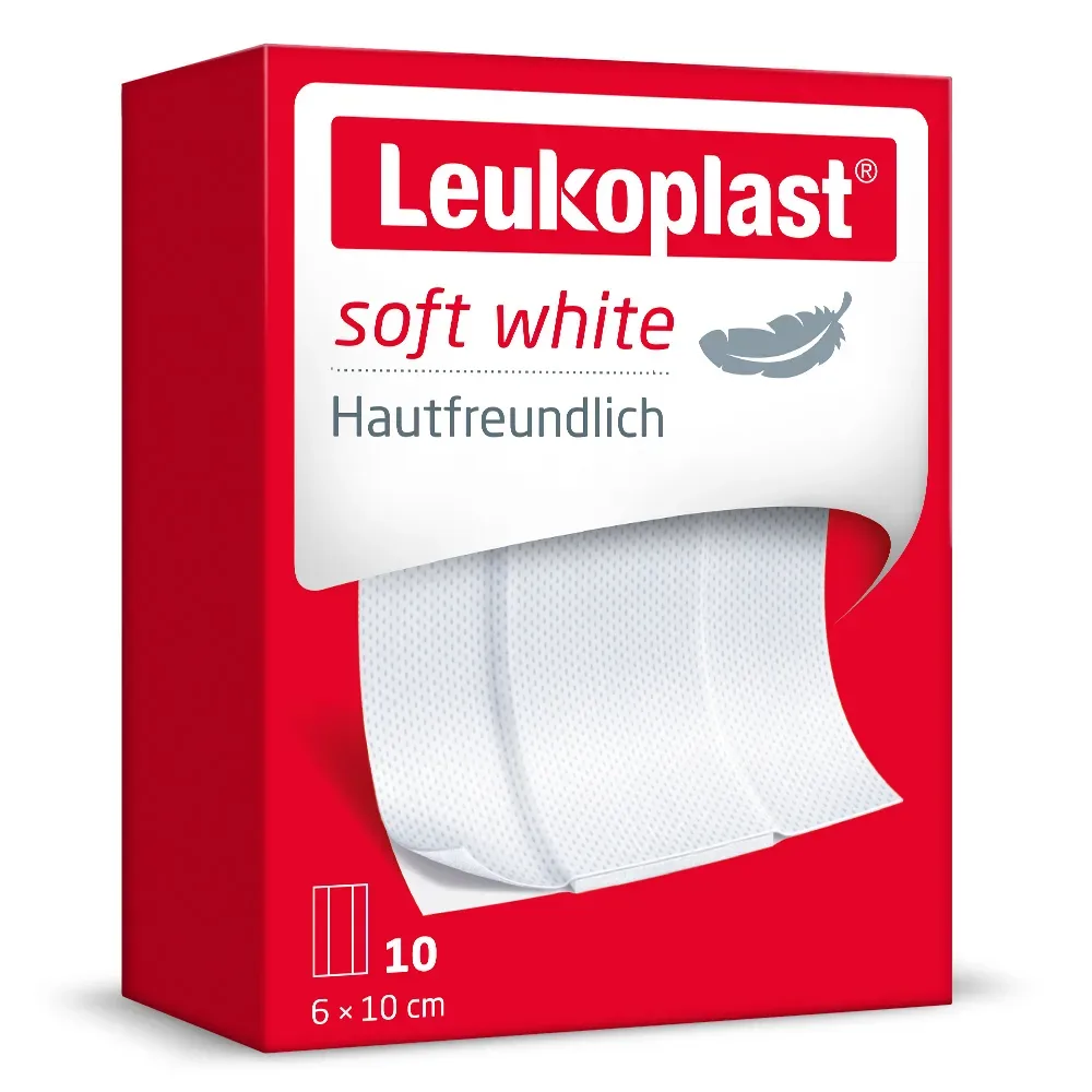 Leukoplast soft white 6 cm x 10cm 10 St Pflaster