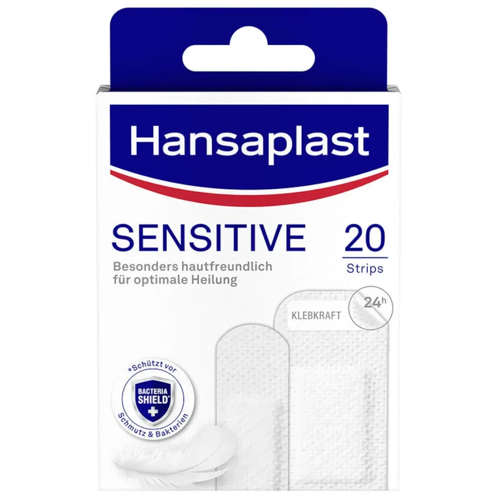 Hansaplast SENSITIVE 20 Strips 20 St Pflaster