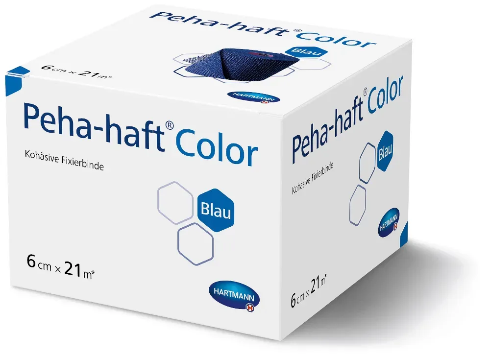 Peha-haft Color blau 6cm x 21m 1 St Binden