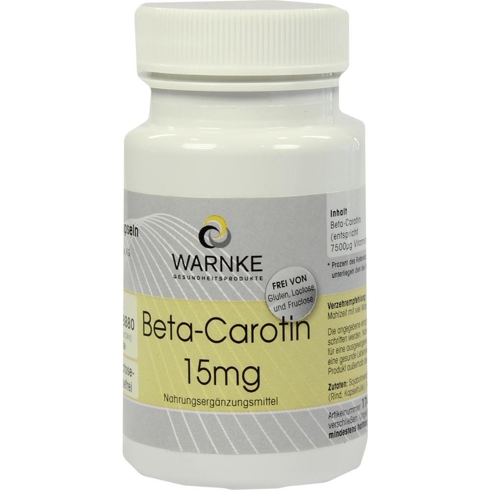BETA CAROTIN KAPSELN 15 mg 100 St Kapseln