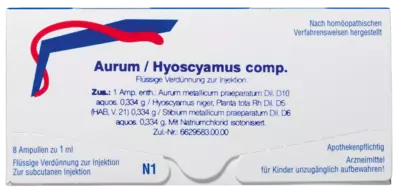 WELEDA AURUM/HYOSCYAMUS comp.Ampullen 8X1 ml Ampullen