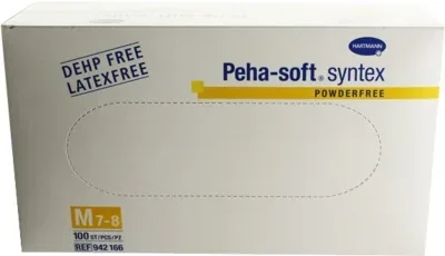 Peha-soft syntex Puderfrei Untersuchungshandschuhe unsteril M 100 St Handschuhe
