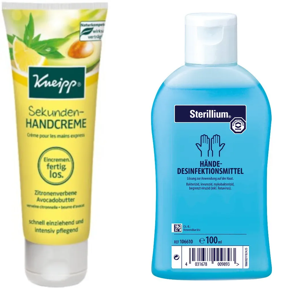 Kneipp Sekunden Handcreme + Sterillium Händedesinfektion Set 1 Sparset