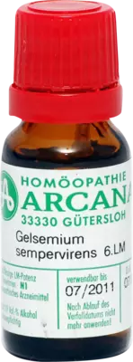 GELSEMIUM SEMPERVIRENS LM 6 Dilution 10 ml Dilution