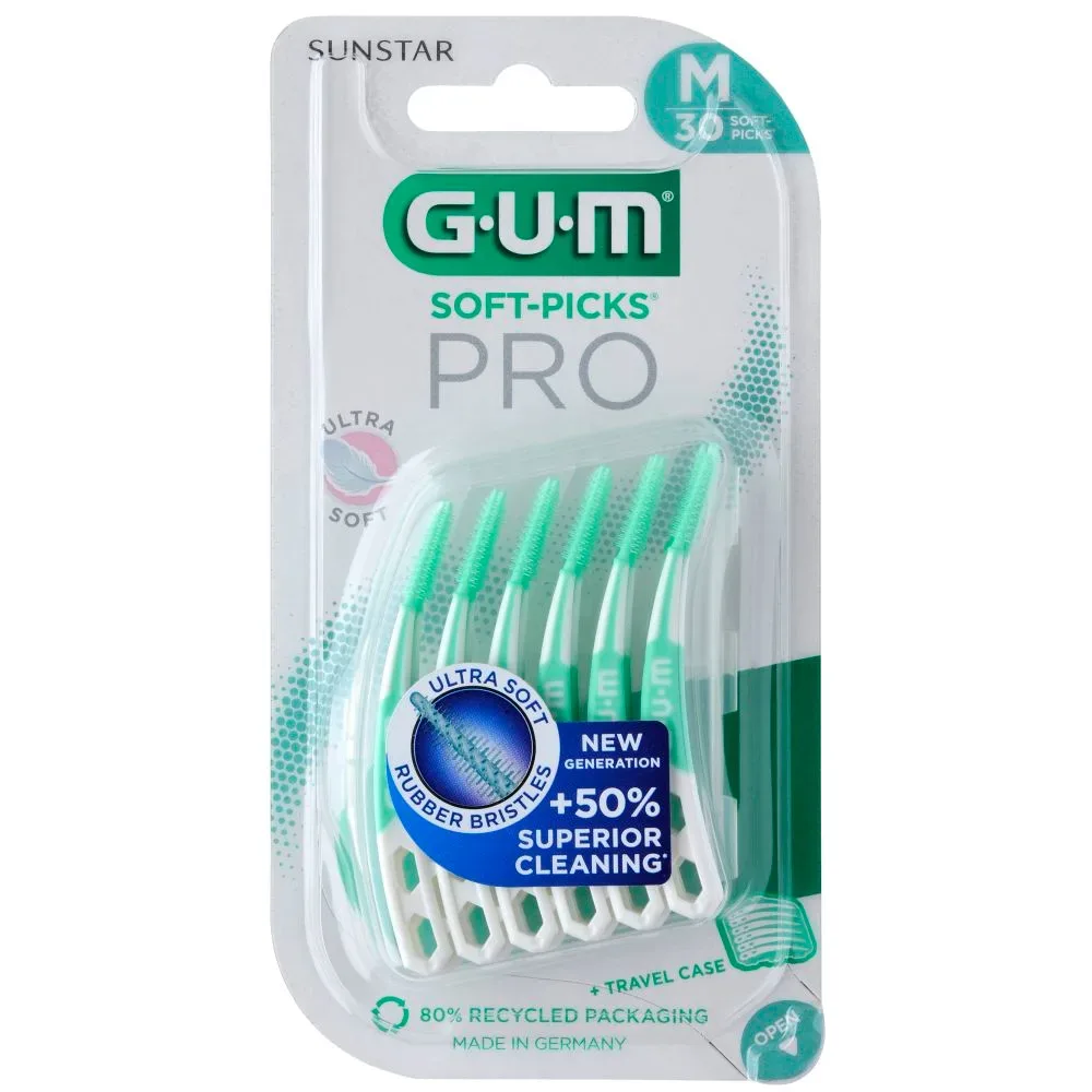 GUM SOFT-PICKS PRO Interdentalbüsten Medium 30 St Zahnbürste