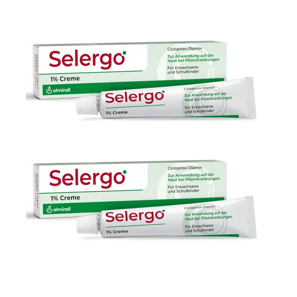 Selergo Doppelpack 1% Creme zur Behandlung von Hautpilz 2X40 g Creme