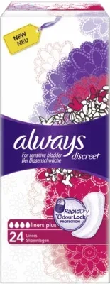 always discreet Inkontinenz liners plus 24 St Binden