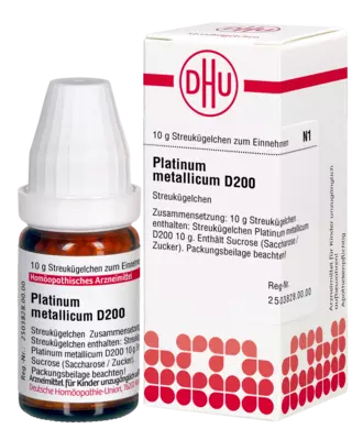PLATINUM METALLICUM D 200 Globuli 10 g Globuli