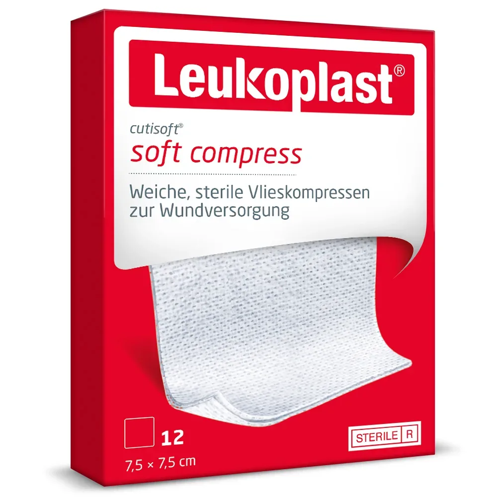Leukoplast Cutisoft Steril 7.5cm x 7.5 cm  12 St Verband
