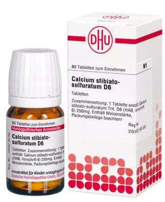 CALCIUM STIBIATO sulfuratum D 6 Tabletten 80 St Tabletten
