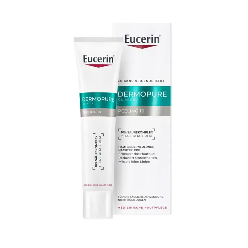 Eucerin DERMOPURE CLINICAL PEELING 10 +20% sparen* 40 ml Nachtcreme