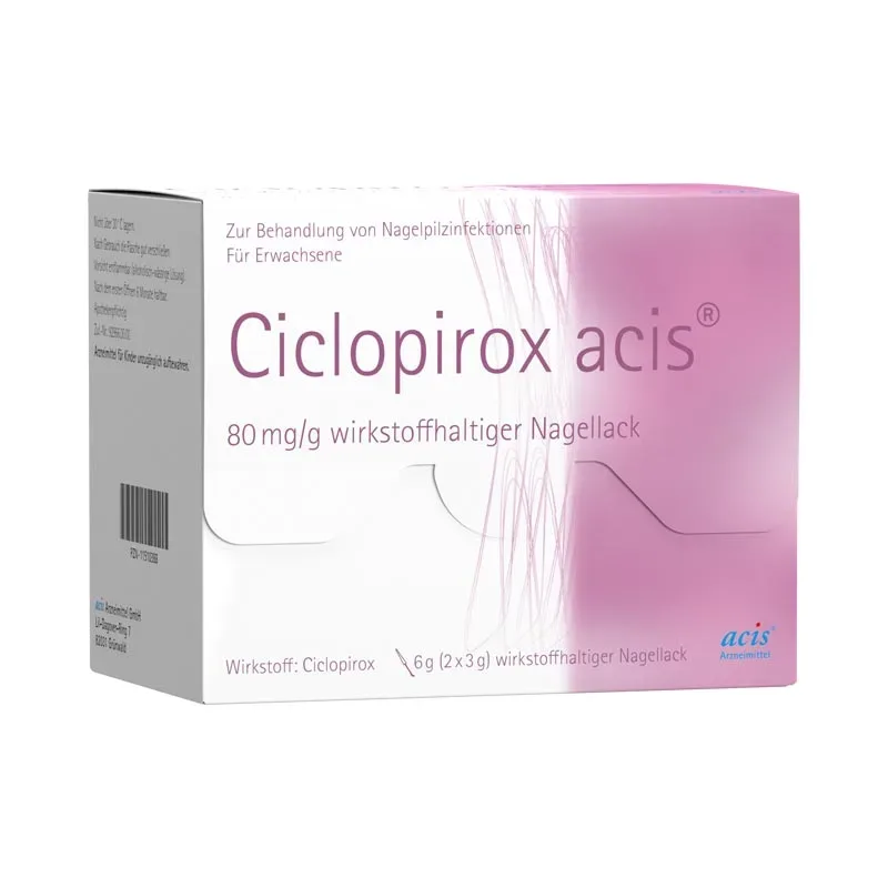 Ciclopirox acis 80mg/g 6 g Wirkstoffhaltiger Nagellack