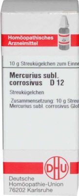 MERCURIUS SUBLIMATUS corrosivus D 12 Globuli 10 g Globuli