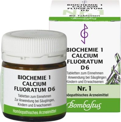BIOCHEMIE 1 Calcium fluoratum D 6 Tabletten 80 St Tabletten