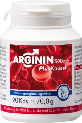 Arginin 500 Mg Plus Kapseln 90 St Kapseln