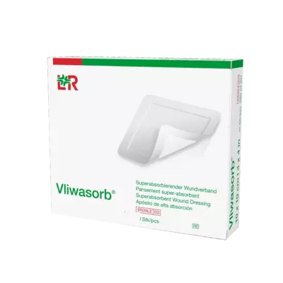 VLIWASORB superabsorb.Saugkomp.20x20 cm steril 10 St Verband