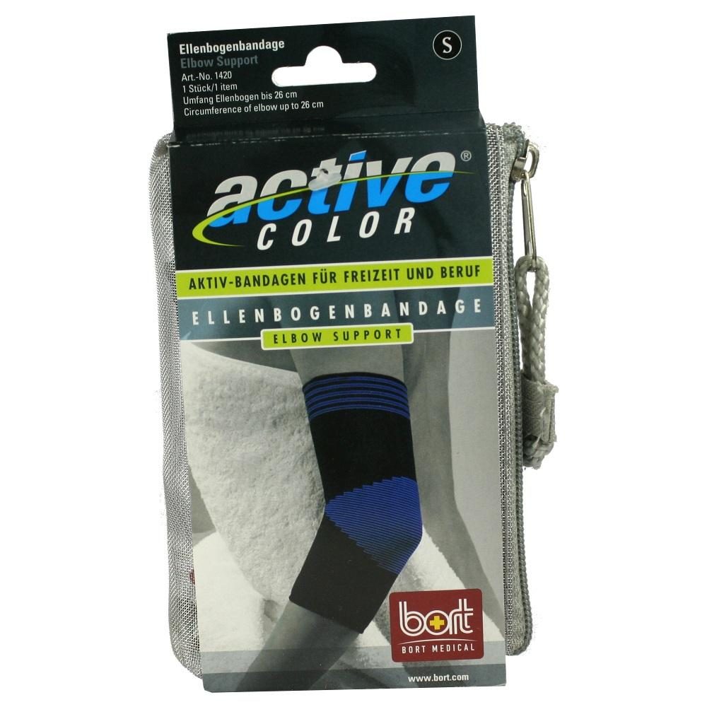 BORT ActiveColor Ellenbogenbandage small schwarz 1 St Bandage