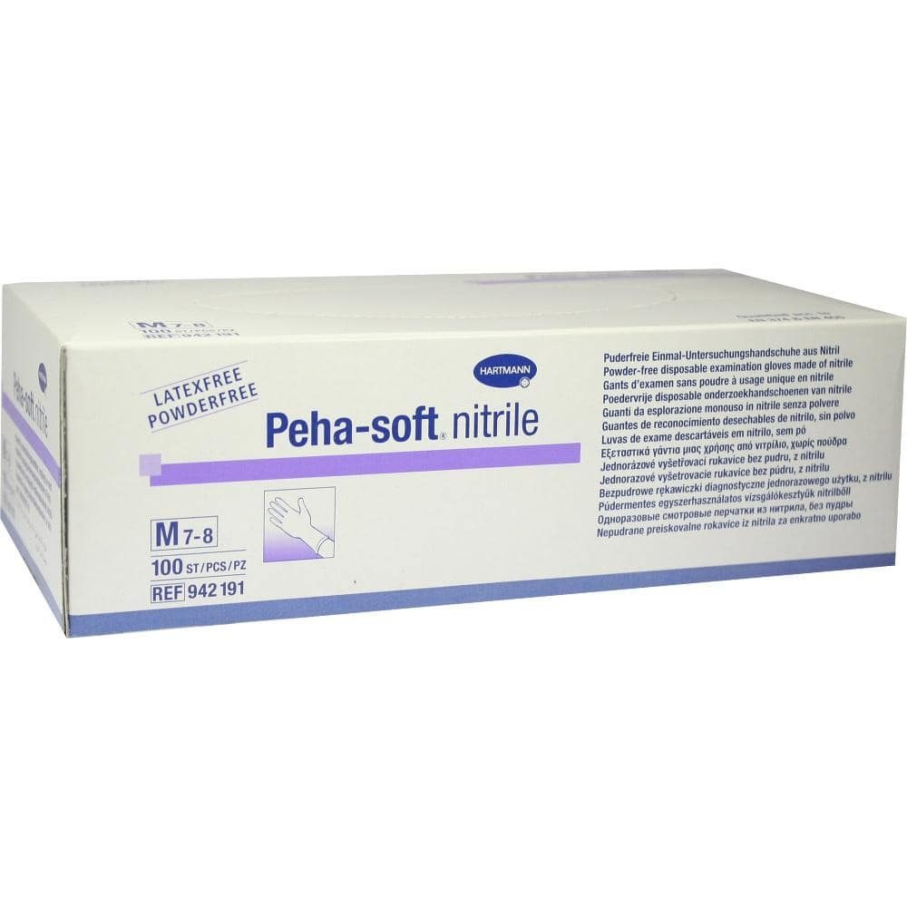 PEHA-SOFT nitrile Unt.Handsch.unste.puderfrei M 100 St Handschuhe