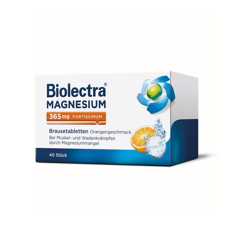 Biolectra MAGNESIUM 365mg FORTISSIMUM Orange +10 % Rabatt* 40 St Brausetabletten